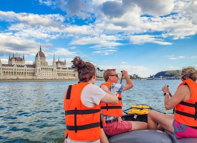 Sunset Danube River Rafting Cruise in Budapest + Drink