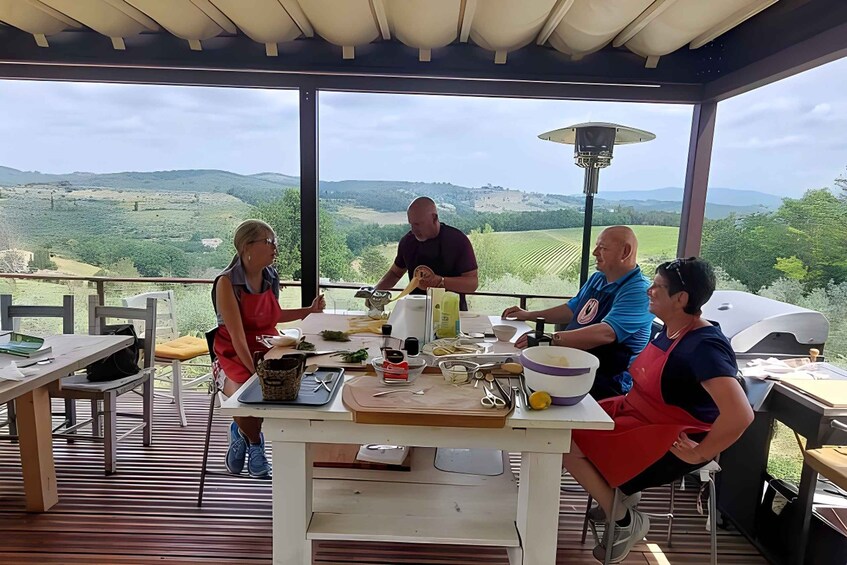 Picture 9 for Activity Cooking class on terrace at Fattoria del Chianti with lunch