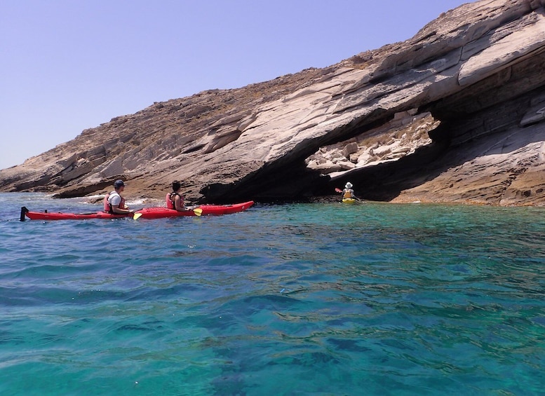 Picture 4 for Activity Paros: Sea Kayak Trip with Snorkeling and Snack or Picnic