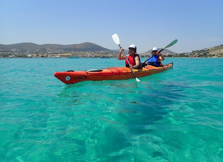 Picture 9 for Activity Paros: Sea Kayak Trip with Snorkeling and Snack or Picnic