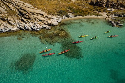 Paros: Sea Kayak Trip with Snorkelling and Snack or Picnic