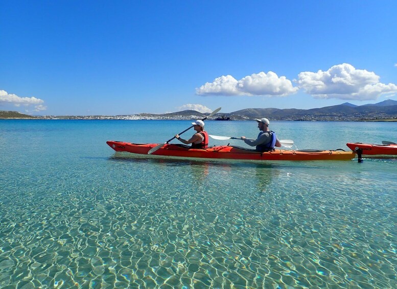 Picture 1 for Activity Paros: Sea Kayak Trip with Snorkeling and Snack or Picnic