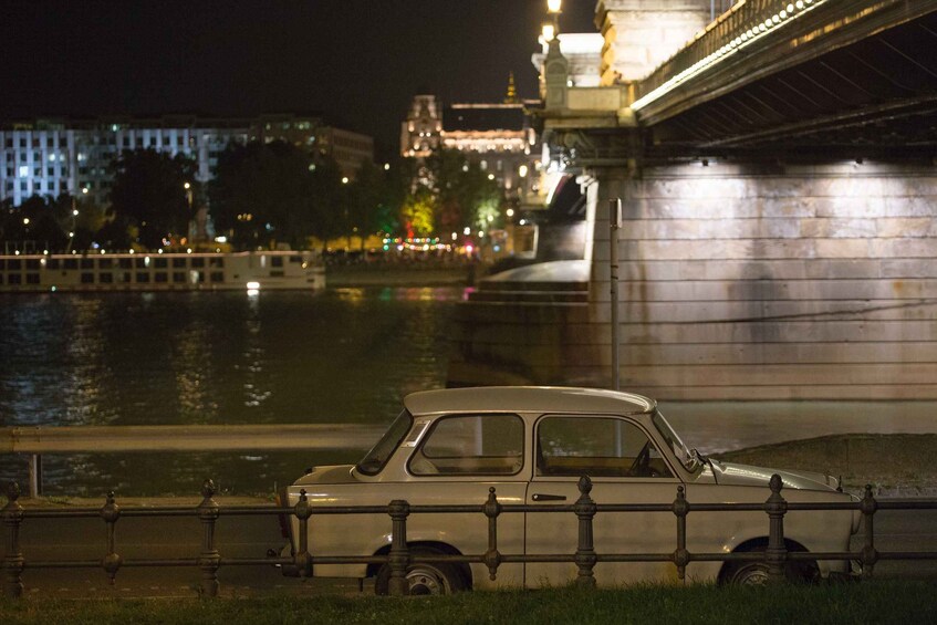 Picture 1 for Activity Budapest: Night Walking Tour with River Cruise and Wine