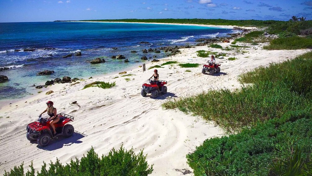 Picture 3 for Activity Cozumel: ATV Seashore Adventure & Mayan Cenote Experience