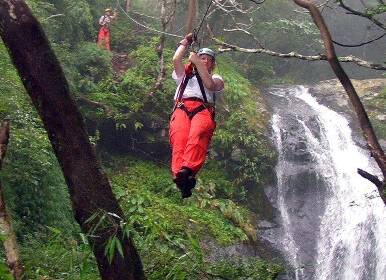 Picture 1 for Activity Amazing 11 Waterfalls Zipline Tour / Jaco / Transport Incl