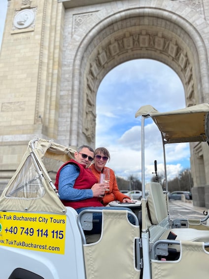 Picture 3 for Activity Bucharest: Tuk Tuk Romantic Tour with miniBAR