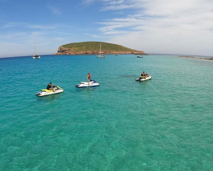 San Antonio: Jet Ski Trip to Cala Comte