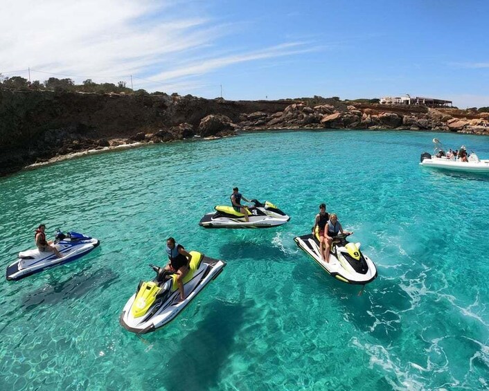 Picture 2 for Activity San Antonio: Jet Ski Trip to Cala Comte