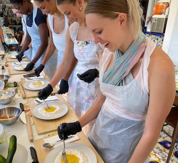 Picture 5 for Activity Naples: Pasta Cooking Class with Tiramisù and a Drink