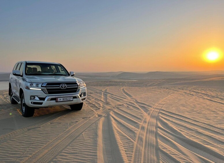 Picture 4 for Activity Qatar: Private Sunset Desert Safari, Camel Ride, Inland sea