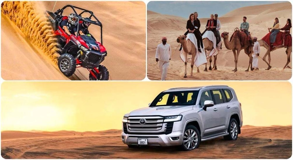 Qatar: Sunset Desert Safari with Camel Ride & Sandboarding