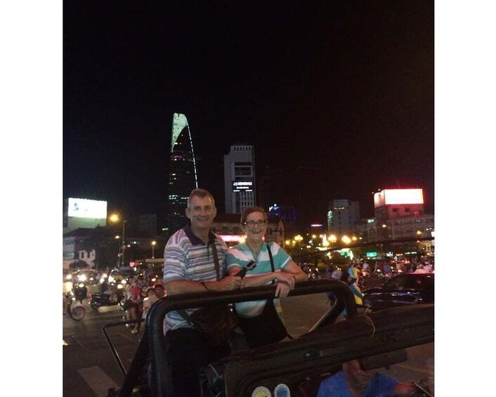 Picture 13 for Activity Private Jeep Tour Saigon by Night & Cruise Dinner with Music