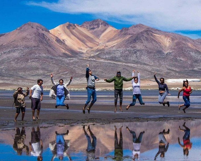 Tour of Salinas and Yanaorco lagoons + Lojen thermal baths