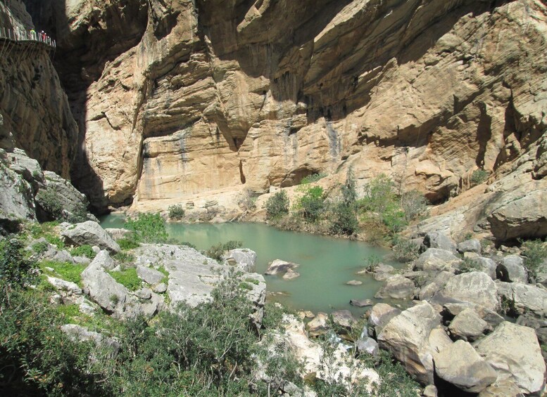 Picture 2 for Activity Caminito del Rey: Guided Tour with 1 Drink and Shuttle Bus