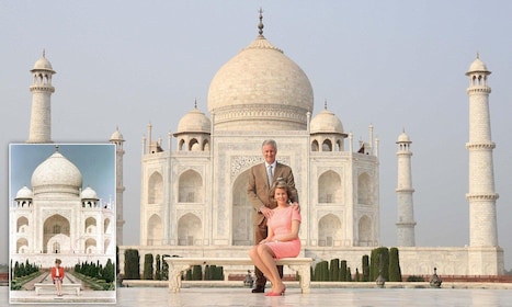 Agra: Taj Mahal-indgangsbillet med prinsesse Diana-stol