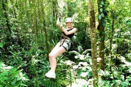 Treetops Zipline avec Natadola Beach excursion et Déjeuner inclus