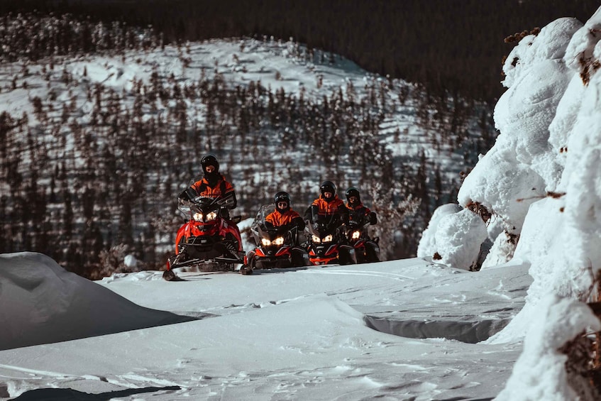 Picture 4 for Activity Saariselkä: Snowmobile Ride with Hot Drinks