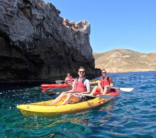 Picture 3 for Activity Mykonos: Secluded Bays Sea Kayaking Tour with GoPro Photos