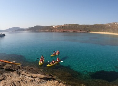 Mykonos: Secluded Bays Sea Kayaking Tour with GoPro Photos