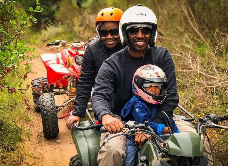 GARDEN ROUTE: QUAD BIKE FUN RIDE IN WILDERNESS WITH WILDX