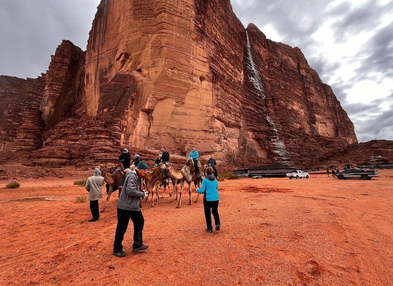 sunset or sunrise camel tour