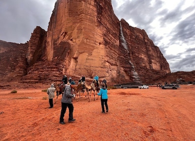 sunset or sunrise camel tour