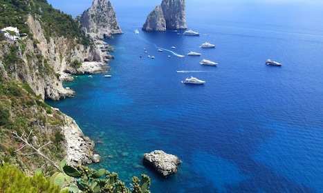 From Naples: Capri Boat Tour with Island Stop and Snorkelling
