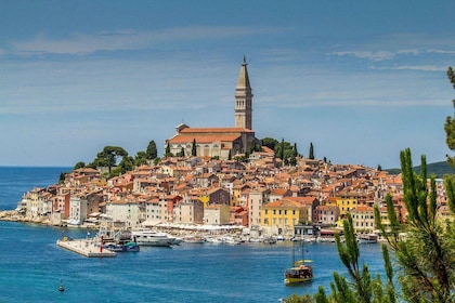 From Fazana: Private cruise to Rovinj with islands and city