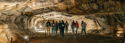 Forhistoriske huler i Esplugues Francolí med afhentning på hotellet