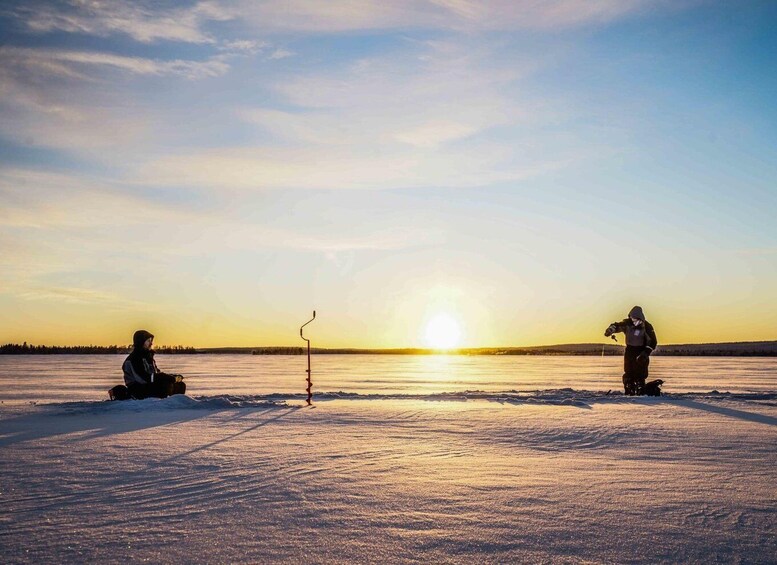 Picture 3 for Activity Rovaniemi: Ice Fishing Small Group Tour & Barbeque