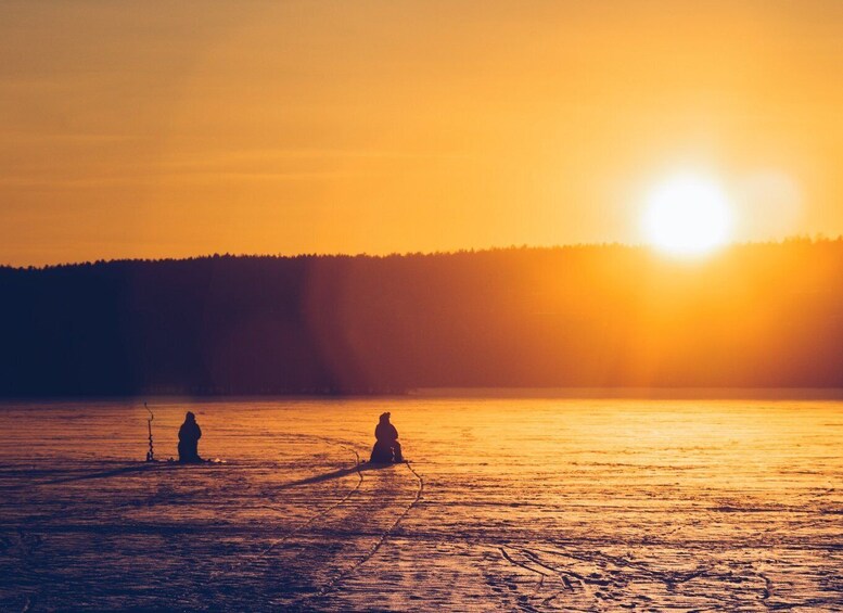 Picture 2 for Activity Rovaniemi: Ice Fishing Small Group Tour & Barbeque