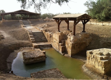 From Dead sea /Swemeh : Mount Nebo, Madaba and Baptism Site