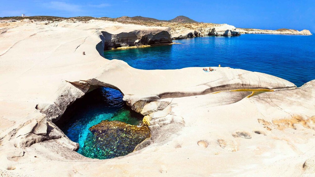 From Sifnos: Kimolos and North Milos Speedboat Tour