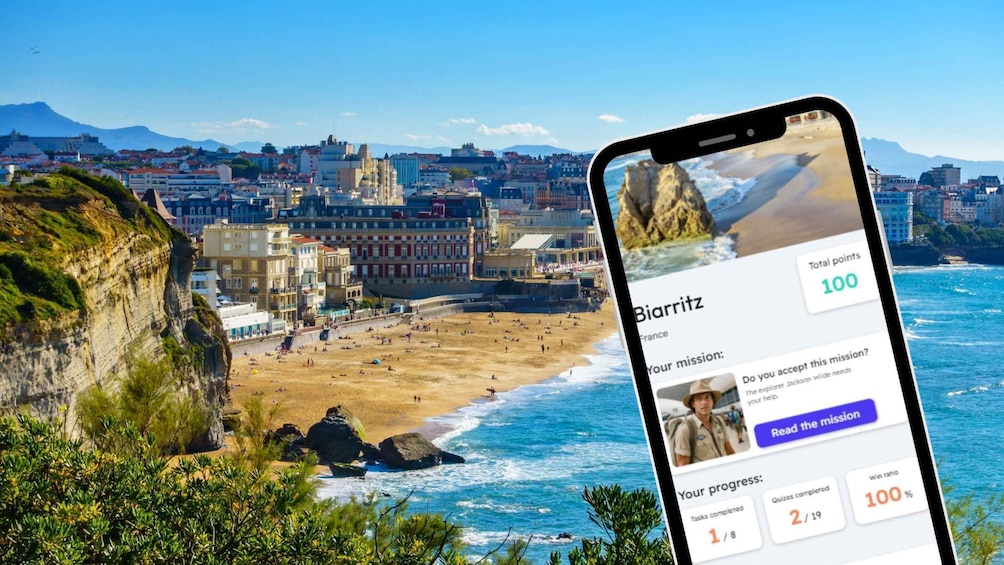 Biarritz: City Exploration Game & Tour on your Phone
