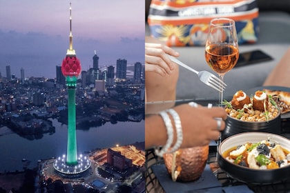 Entrada a Colombo Lotus Tower con cócteles y tapas gratis