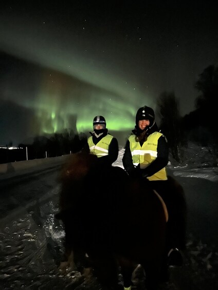 Picture 1 for Activity Tromsø: Lyngen Horseback Winter Evening Riding Experience