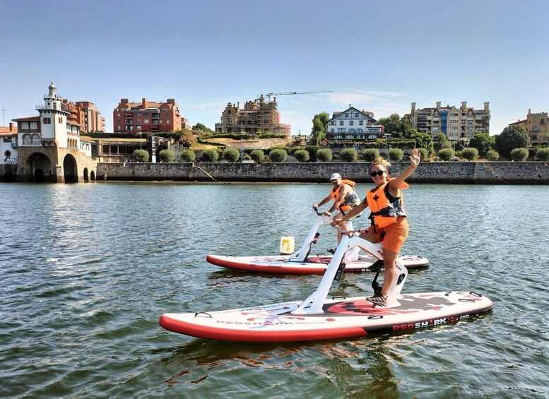 Picture 3 for Activity Getxo: Bay of Biscay Guided Water Bike Tour