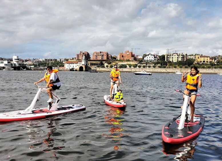 Getxo: Bay of Biscay Guided Water Bike Tour