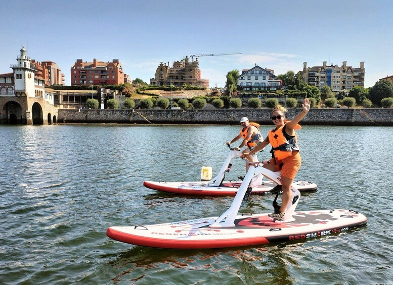 Picture 3 for Activity Getxo: Bay of Biscay Guided Water Bike Tour