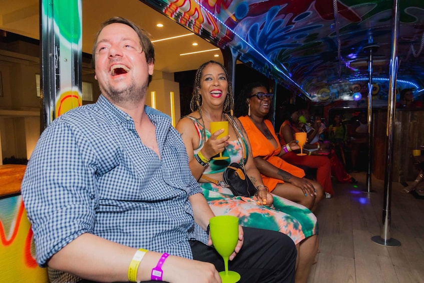 Picture 7 for Activity Aruba: Barhopping Party Bus Tour with DJ and Dancing