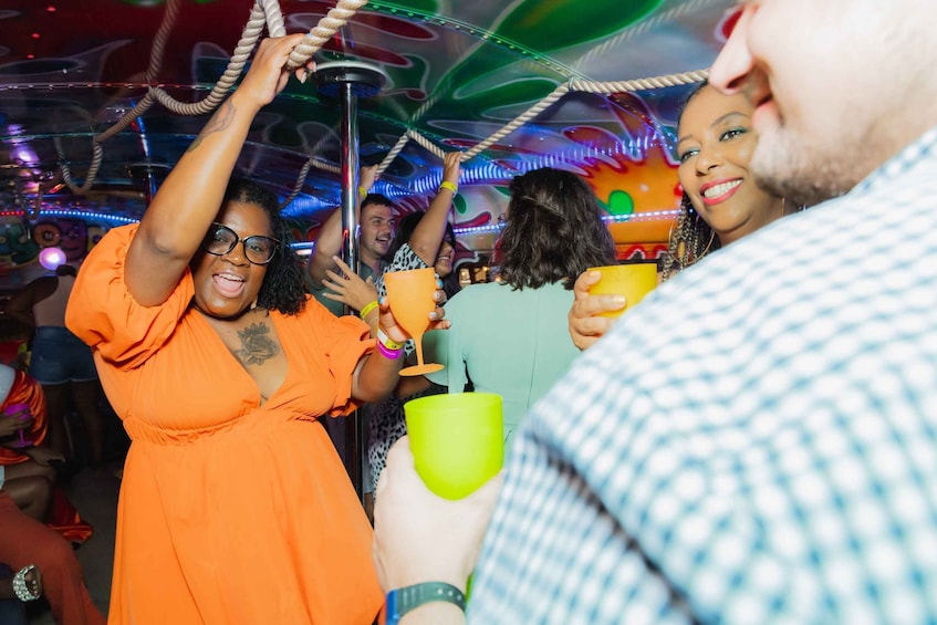Picture 1 for Activity Aruba: Barhopping Party Bus Tour with DJ and Dancing