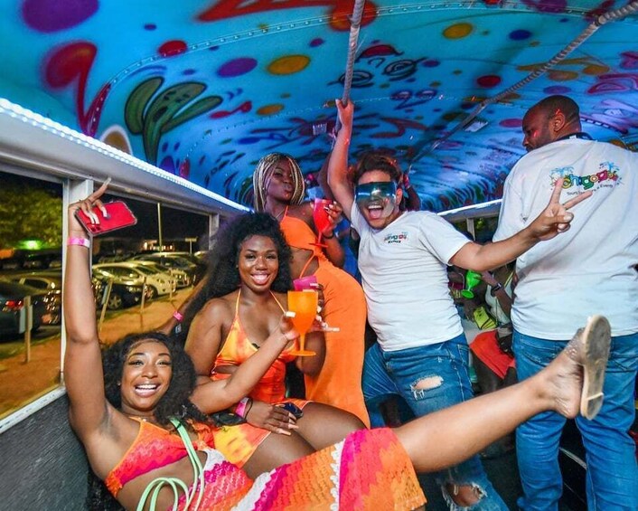 Picture 5 for Activity Aruba: Barhopping Party Bus Tour with DJ and Dancing