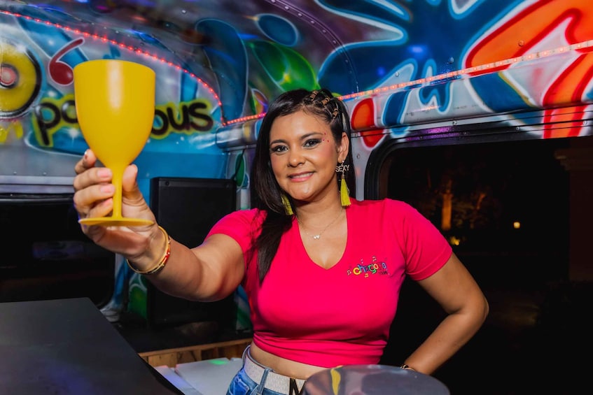 Picture 6 for Activity Aruba: Barhopping Party Bus Tour with DJ and Dancing