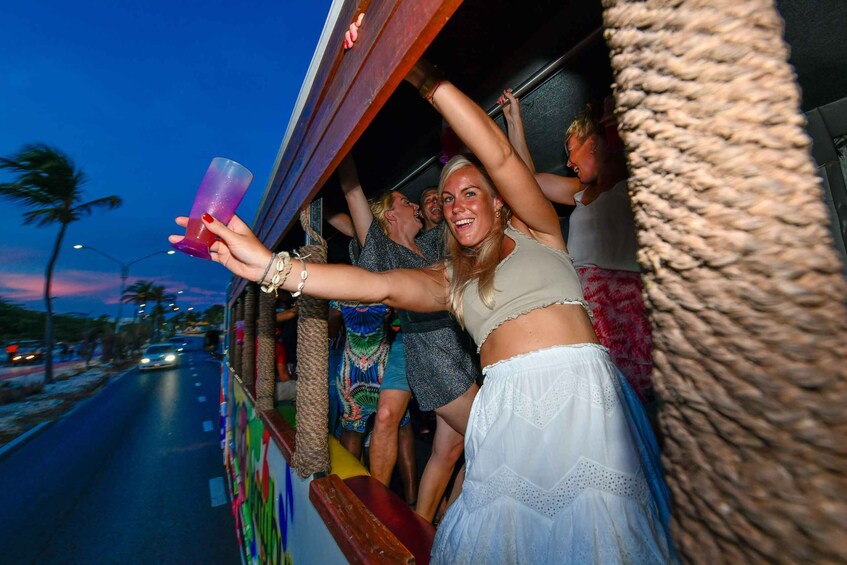 Aruba: Barhopping Party Bus Tour with DJ and Dancing