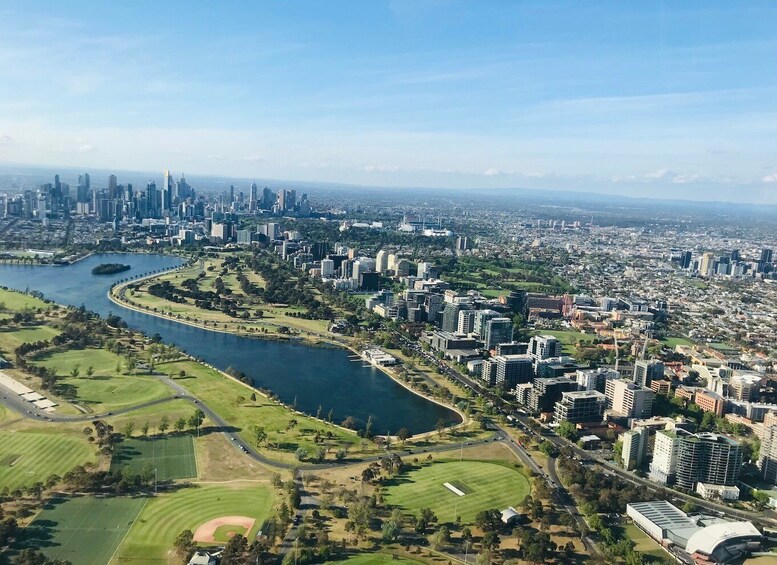 Picture 1 for Activity Melbourne: Private Extended Skyline & Bay Helicopter Ride