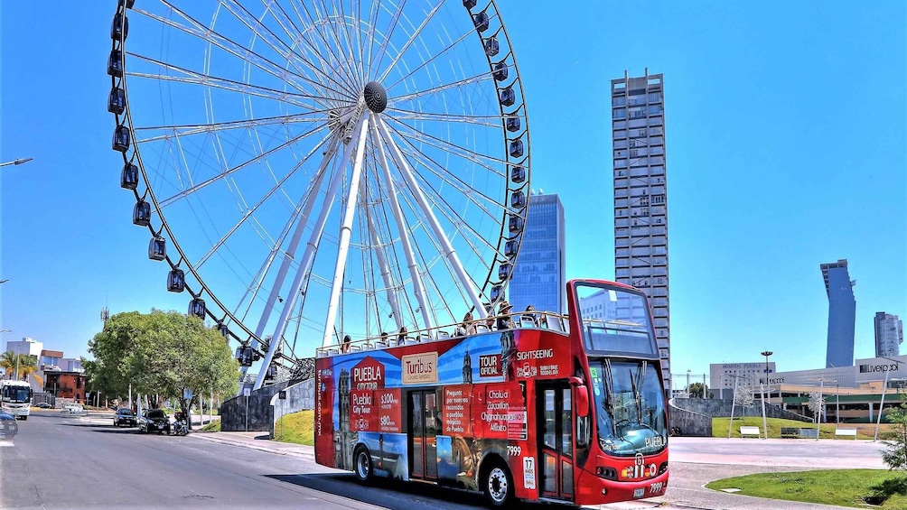 Puebla: Hop-on Hop-off City Tour and Aquarium Michín