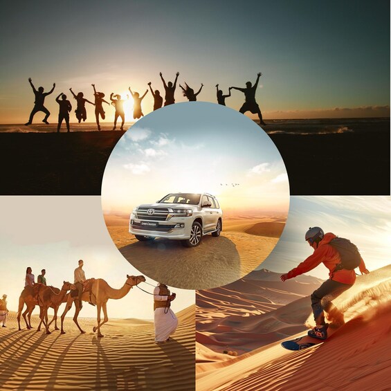 Doha Desert Safari, Sandboarding, Camel Ride and Inland sea