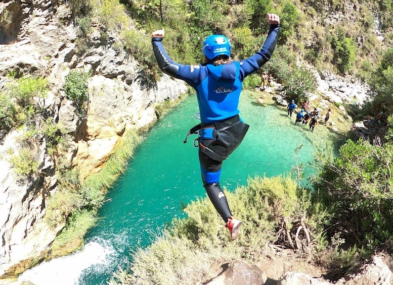 From Granada: Rio Verde Canyoning Tour with Lunch