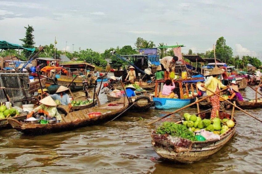 Discover Mekong Delta Cai Be Floating Market Tan Phong Adventure Day Tour