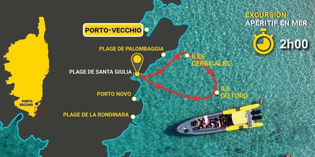 Picture 3 for Activity Porto-Vecchio: Cerbicale Islands Sunset Cruise & Apéritif